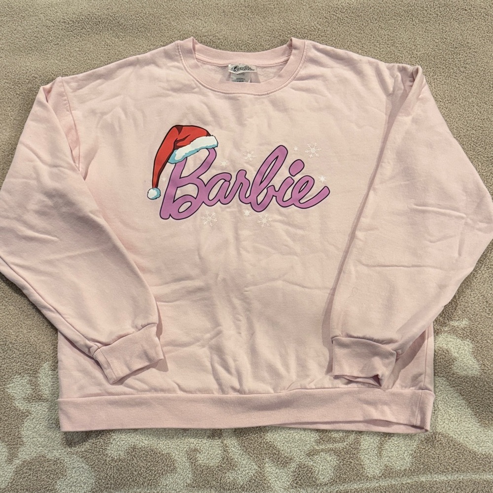 Barbie Christmas Santa Hat Sweatshirt
